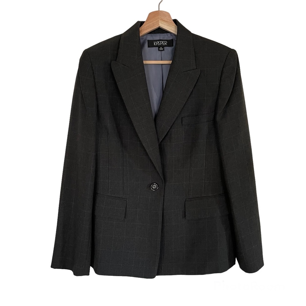 Kasper Women’s Grey Blazer Suit Jacket Separate 10